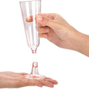 Ljojo 150ml Disposable Champagne Flutes Clear Toasting Glasses for Weddings