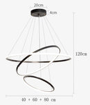 Ljojo LED Pendant Light Chandeliers for Home Decor, Modern Indoor Hanging Lighting
