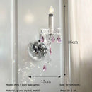 French Romantic Crystal Chandelier Pink E14 Pendant Light for Living Room by Ljojo