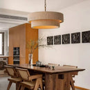 Ljojo Modern Minimalism Hemp Rope Pendant Light for Home Decoration LED Chandelier