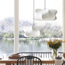 Nordic Silk Pendant Lamp Modern Designer Chandelier Suspended Ceiling Light - Ljojo