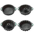 Ljojo 3D Spiral Silicone Cake Mold - Nonstick Pan for Birthday Desserts