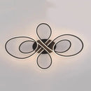Modern Black LED Ceiling Light - Sleek Surface Mounted Fixture for Bedroom Living Room - Ljojo
