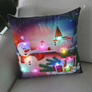 Ljojo Merry Santa Claus LED Light Pillow Cover - Home Decoration