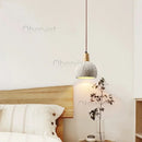 Ljojo Concrete Cement Personalized Chandelier Spot Creative Bedroom Cream Wabi-sabi Style