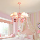 Pink Cradle Shaped LED Pendant Light Chandelier for Children's Bedroom by Ljojo