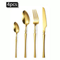 Ljojo 24-Piece Stainless Steel Cutlery Set for Restaurant Banquets