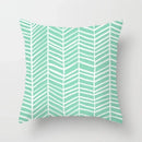 Ljojo Mint Green Geometric Printed Cushion Cover for Home Sofa Décor