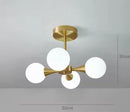 Modern Glass Ball Chandelier LED Pendant Light Home Decor Indoor Lighting Fixture Ljojo