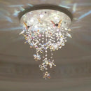 LED Butterfly Crystal Chandelier Light Fixture Modern Luxury Art Home Decor Ljojo