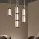 Ljojo Long Stripe Light Smoke Gray Pendant Lamp