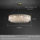 Ljojo Modern Glass Chandelier Lamp Luxury Home Decor Lighting Living Room