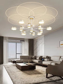 Ljojo LED Chandelier: Modern Smart Remote Ceiling Pendant Light