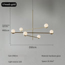 Modern Glass Ball Led Chandelier Luxury Designer Pendant Lamp for Bedroom Living Room by Ljojo