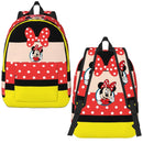 Ljojo Mickey Mouse Canvas Backpack: Large Capacity School Bag for Kids