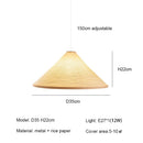 Japanese Wabi Sabi Paper Ceiling Chandeliers Pendant Lights for Living Room by Ljojo
