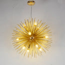 Golden Dandelion Ball Chandelier by Ljojo for Modern Nordic Style Rooms