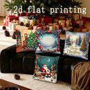Christmas Print Pillow Covers by Ljojo - Perfect for Sofa, Bedroom, Car