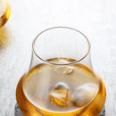 Ljojo 11oz Whiskey Glass Tumbler for Iced Coffee & Wine - Wind Edge Design