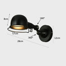 Ljojo LED Wall Lamp Loft Retro Adjustable Wall Lights for Bedroom Reading Lamps