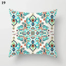 Ljojo Mint Green Blue Geometric Cushion Cover Modern Home Decor