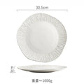Ljojo Matte Ceramic Steak Plate Pasta Sushi Salad Molecular Cuisine Tableware