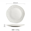 Ljojo Matte Ceramic Steak Plate Pasta Sushi Salad Molecular Cuisine Tableware