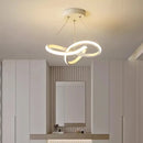 Ljojo LED Strip Pendant Light: Modern Minimalist Home Decor Fixture.