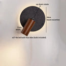 Ljojo LED Wall Lamp Bedroom Bedside Up Down Rotate Stair Light