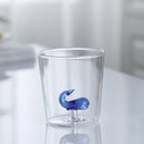 Ljojo 3D Christmas Theme Glass Mug Cup - 300ml - Creative Gift for Girls, Kids, Lovers