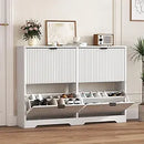 Ljojo™ 4-Drawer Shoe Cabinet with Adjustable Shelves