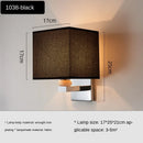 Ljojo Minimalist Fabric LED Wall Lamp for Bedroom and Living Room