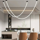 Ljojo LED Pendant Lamp: Nordic Design, 360° Luminous, for Living Room, Dining Room, Office
