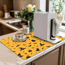 Halloween Bat Ghost Silhouette Drying Mat - Ljojo Kitchen Table Decor