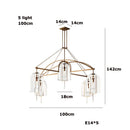 Ljojo Retro American Series LED Chandelier for Living Room and Dinning Room