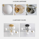Ljojo Luxury Magic Bean Glass Chandelier Pendant Light LED for Home Decor