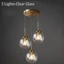 Italian Designer Glass Ball Chandelier: LED Ceiling Lamp by Ljojo for Dining & Living Room Lighting