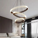 Ljojo Modern Art Piano Chandelier Round Square Lighting for Living Room & Restaurant