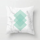 Ljojo Mint Green Geometric Animal Print Pillowcase for Home and Office Decor