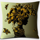 Ethnic African Women Pillowcase by Ljojo | Polyester Cushion Cover for Car & Sofa