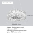 Ljojo High-end Accordion LED Pendant Lights for Living Room Chandelier - Italy Restaurant Design