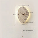 Ljojo LED Travertine Wall Sconce Lamp with Pull Chain Switch