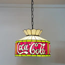 12-inch American-style Embankment Flower Chandelier: Tiffany Glass Lighting by Ljojo for Milk Tea Shop & Coffee Restaurant
