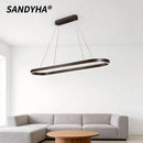 Modern LED Restaurant Chandelier Nordic Aluminum Pendant Light for Kitchen Living Room, Ljojo