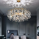 Ljojo Luxury Crystal Chandelier LED Pendant Lamps for Living Room Dining Hall
