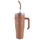 Ljojo Light Luxury Handle Cup: Insulated Straw Cup for Office, Travel, and Car