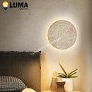 Ljojo Wabi-Sabi Natural Stone LED Wall Sconce Light for Bedroom & Aisle Decor