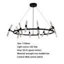 SANDYHA Italian Branch Pendant Light: Nordic Simpel Chandeliers for Restaurant Bedroom Decor