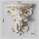Ljojo™ Music Angel Resin Vase Wall Sticker Ornaments for Home Livingroom Wall Decoration