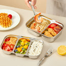 Ljojo 304 Stainless Steel Dinner Plate - Large Capacity, Durable, for Kids & Students